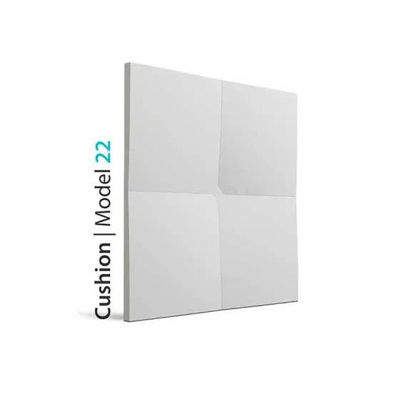 3D Gypsum Wall Art Panels CUSHION on white background Decormania.eu
