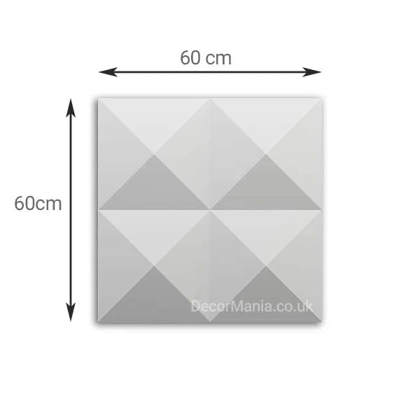 3D Gypsum Wall Art Panels with measurements DIAMONDS DecorMania.eu