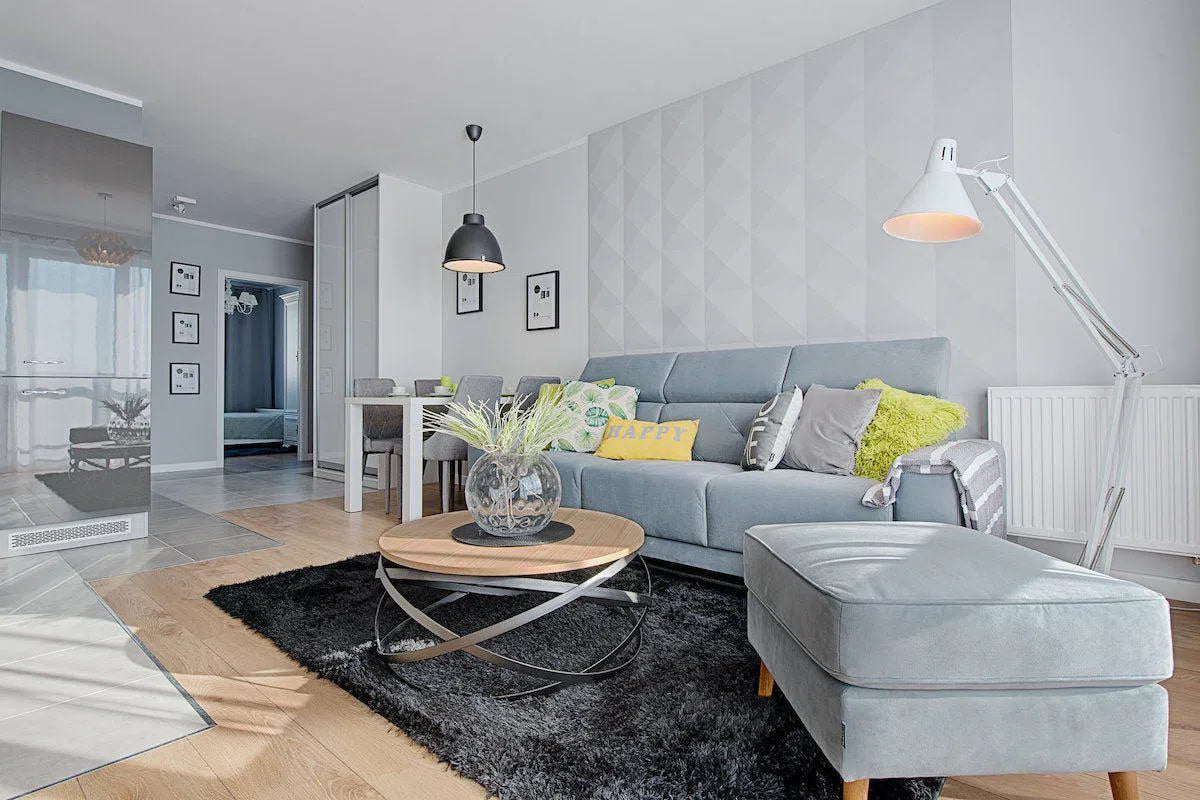 3D Gypsum Wall Art Panels in living space DIAMONDS DecorMania.eu