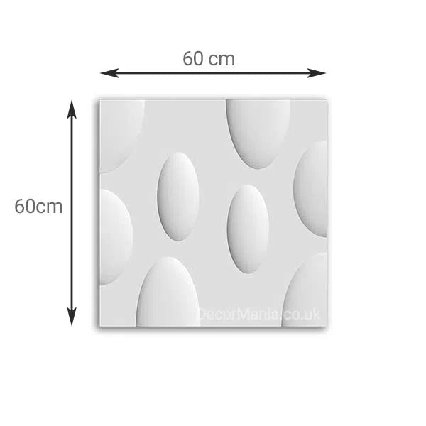 3D Gypsum Wall Art Panels with measurements ELLIPSE DecorMania.eu