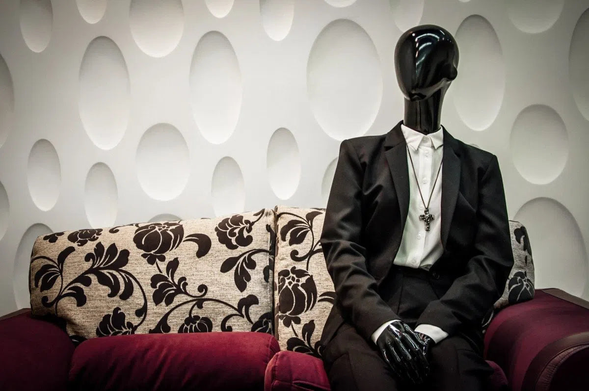 3D Gypsum Wall Art Panels ELLIPSE white colour accent wall DecorMania.eu