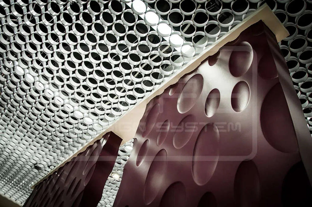3D Gypsum Wall Art Panels ELLIPSE texture DecorMania.eu