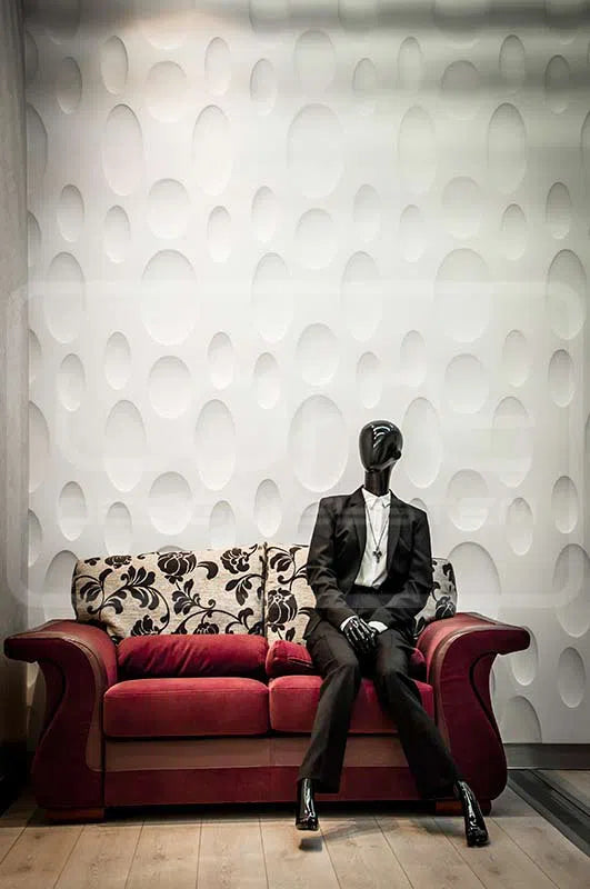 3D Gypsum Wall Art Panels ELLIPSE accent wall DecorMania.eu