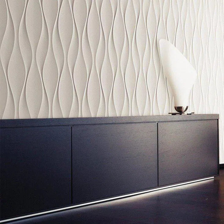 3D Gypsum Wall Art Panels FLOW  accent wall Deomania.eu