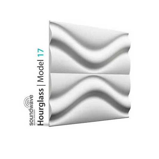 3D Gypsum Wall Art Panels on white background HOURGLASS DecorMania.eu