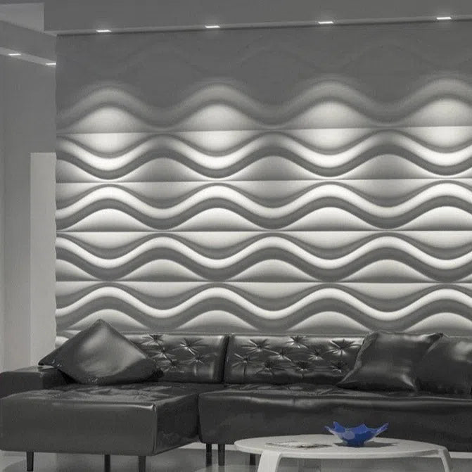 3D Gypsum Wall Art Panels living room accent wall HOURGLASS DecorMania.eu
