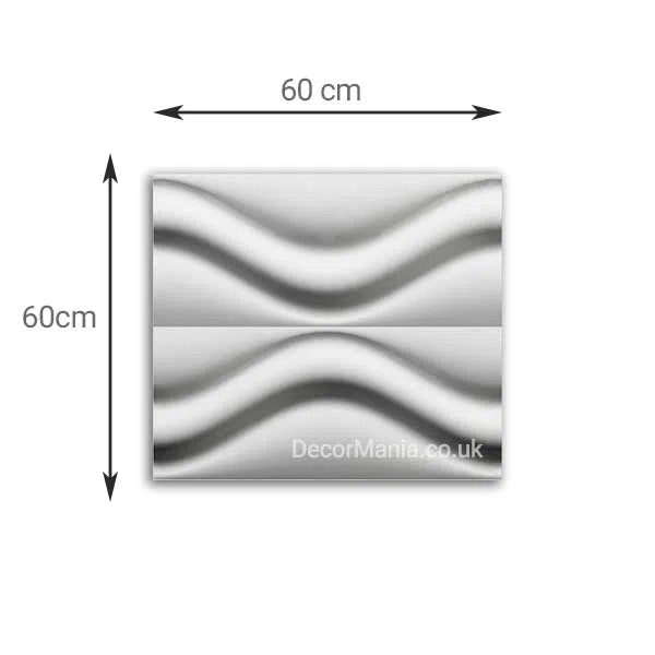 3D Gypsum Wall Art Panels with dimensions HOURGLASS DecorMania.eu