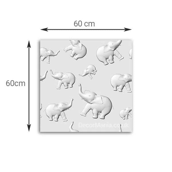 3D Gypsum Wall Art Panels with measurements JUNGLE Decormania.eu