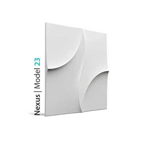3D Gypsum Wall Art Panels single piece on white background NEXUS DecorMania.eu