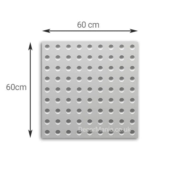 3D Gypsum Wall Art Panels with measurements OPTIC DecorMania.eu