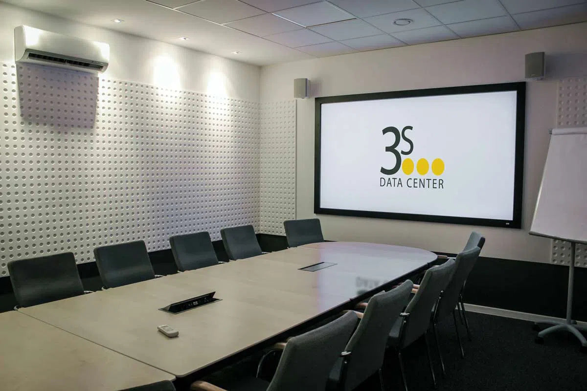 3D Gypsum Wall Art Panels in conference room interior OPTIC DecorMania.eu