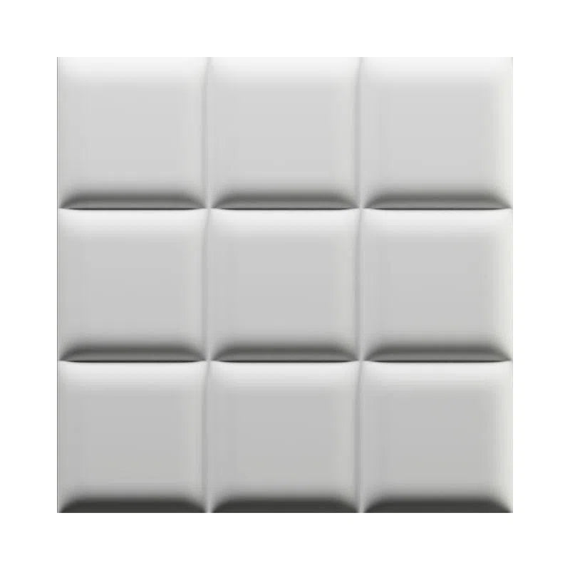 3D Gypsum Wall Art Panels single piece in white background PADDING DecorMania.eu