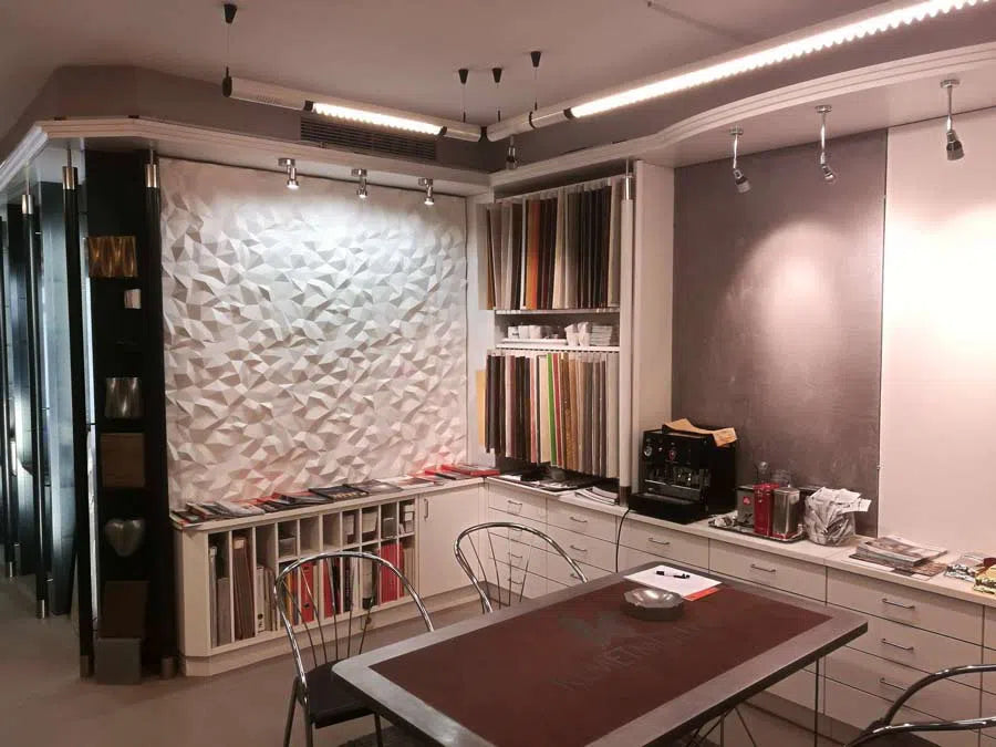 3D Gypsum Wall Art Panels PEAKS accent wall DecorMania.eu