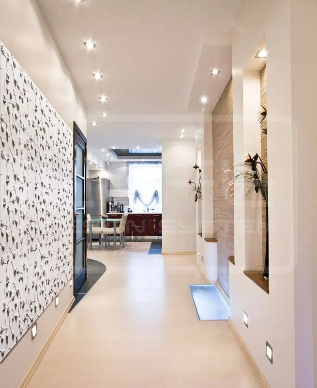 3D Gypsum Wall Art Panels in modern interior ROSE GARDEN Decormania.eu