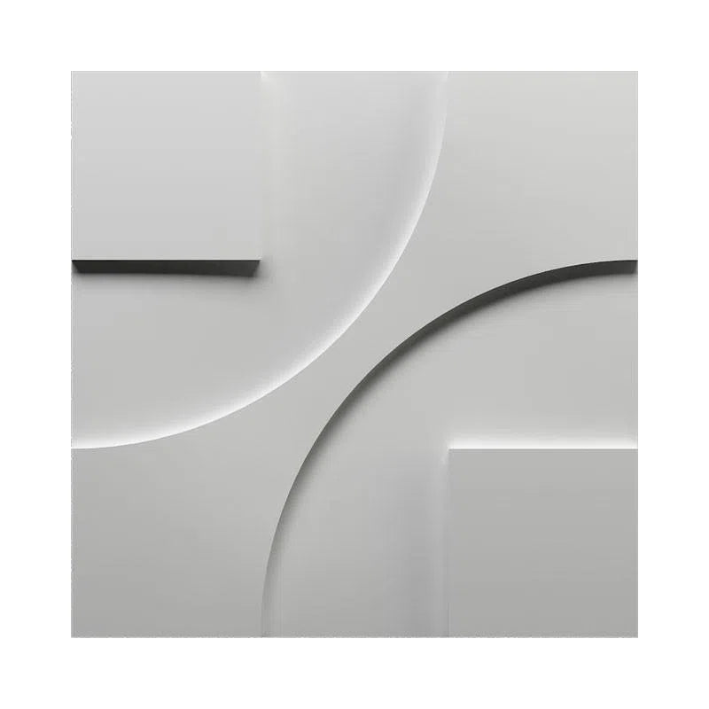 3D Gypsum Wall Art Panels ROUND & SQUARE on white background DecorMania.eu