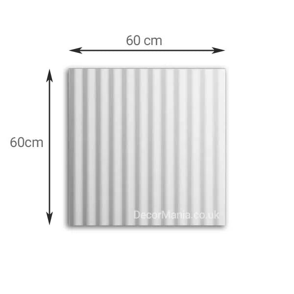 3D Gypsum Wall Art Panels with dimensions RUFFLES DecorMania.eu