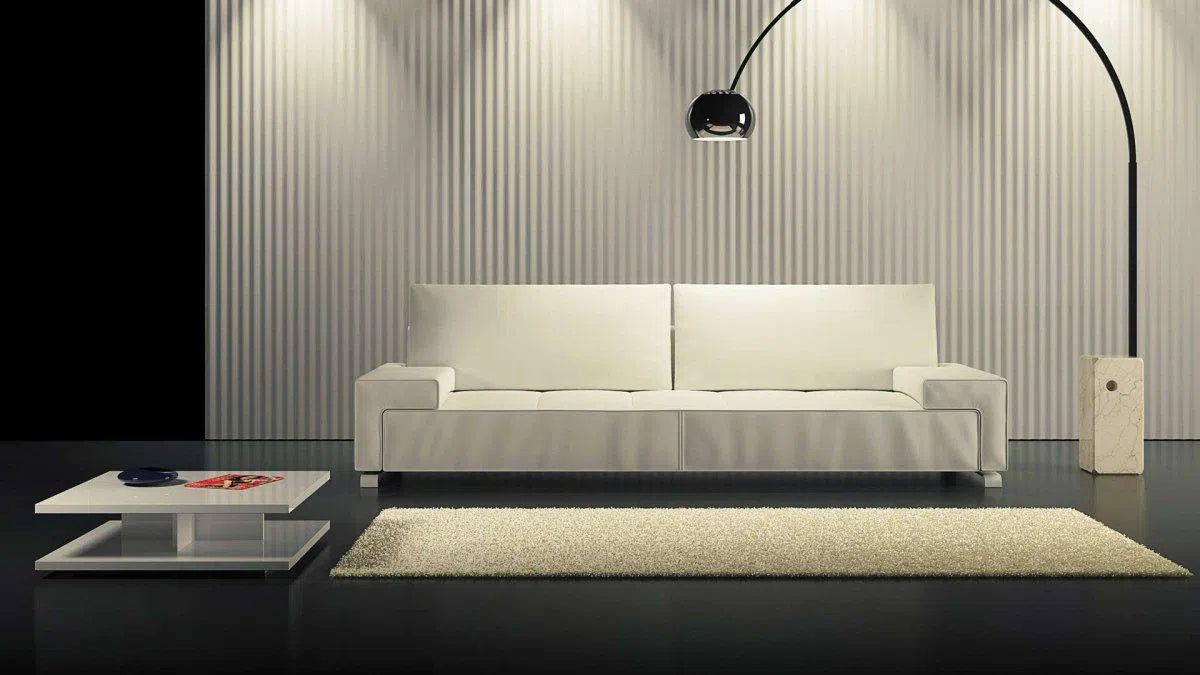 3D Gypsum Wall Art Panels in living room interior RUFFLES DecorMania.eu