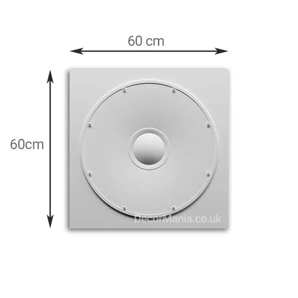 3D Gypsum Wall Art Panels with measurements SPEAKER Decormania.eu