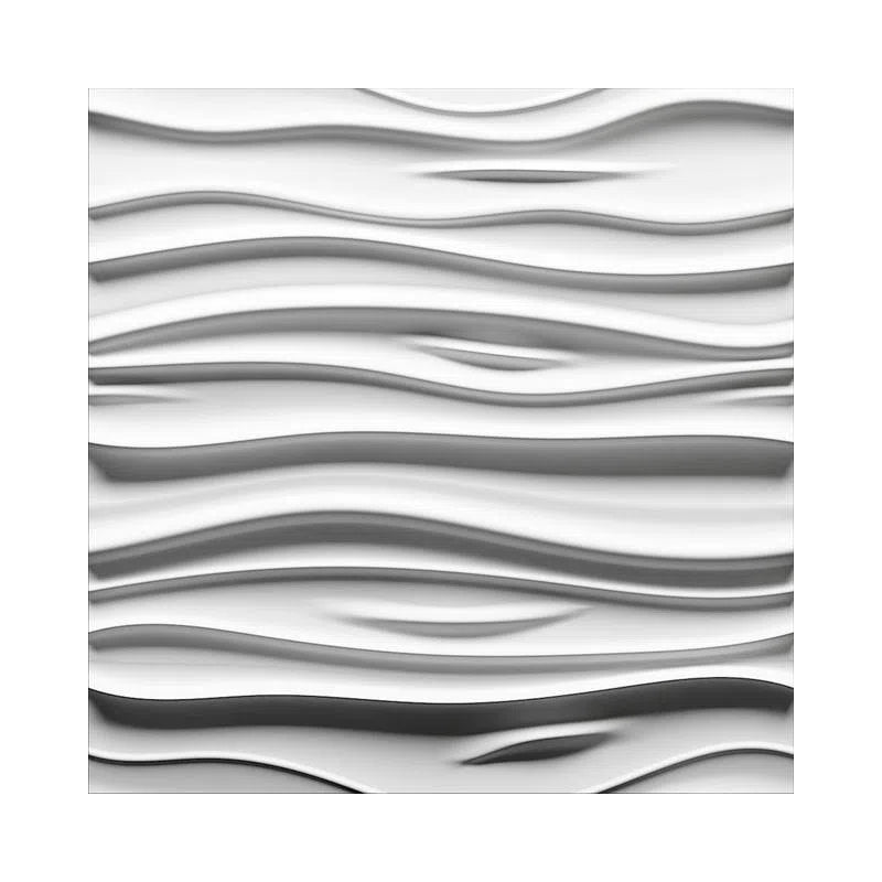 3D Gypsum Wall Art Panels on white background STREAM Decormania.eu