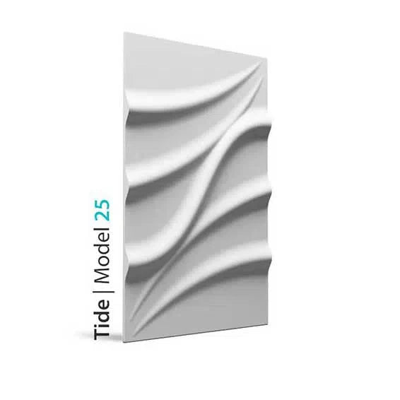 3D Gypsum Wall Art Panels on white background TIDE DecorMania.eu