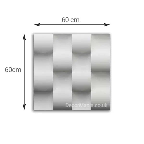 3D Gypsum Wall Art Panels with dimensions TWIST DecorMania.eu