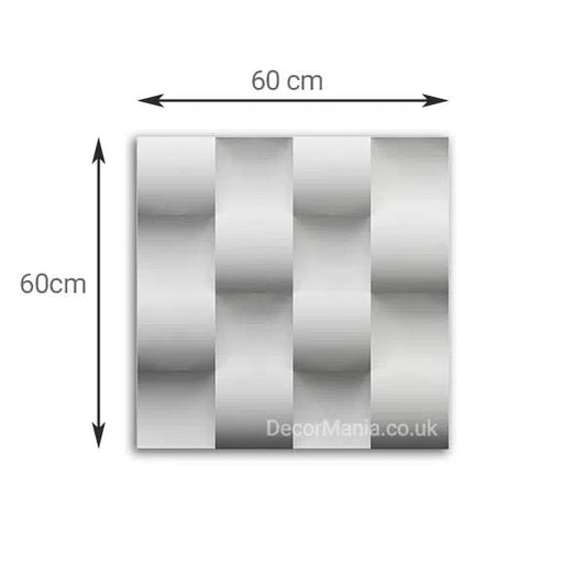 3D Gypsum Wall Art Panels with dimensions TWIST DecorMania.eu