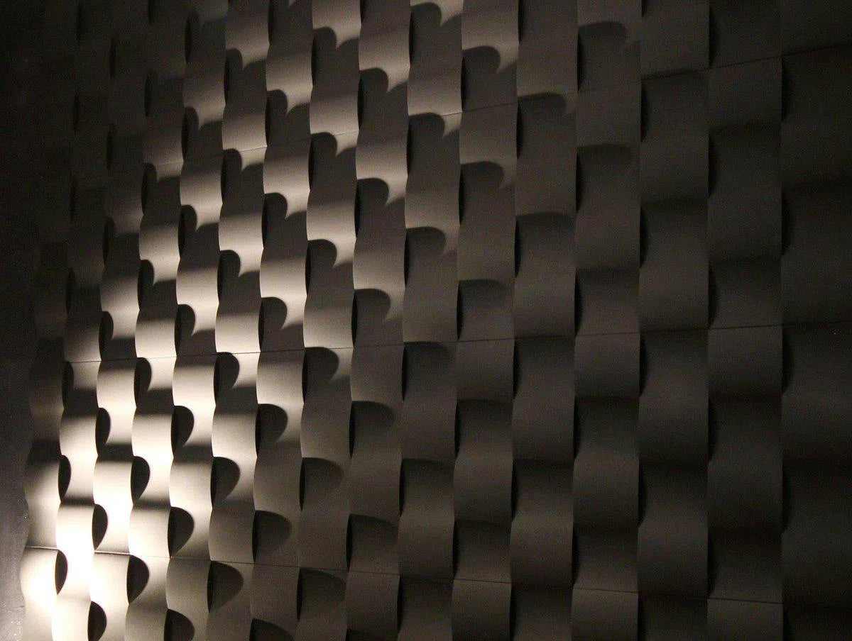 3D Gypsum Wall Art Panels TWIST texture closeup DecorMania.eu