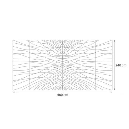 3D Gypsum Wall Panels Mural Set dimensions info ILLUSION DecorMania.eu