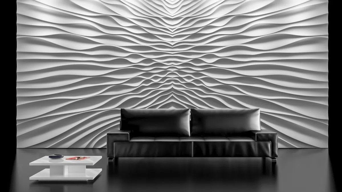 3D Gypsum Wall Panels Mural Set modern interior ILLUSION DecorMania.eu