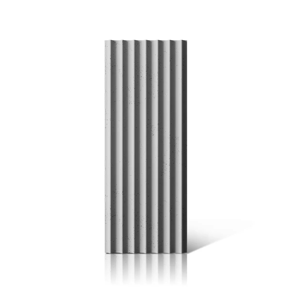 3D Concrete Wall Panel GROOVER S front view on white background DecorMania.eu