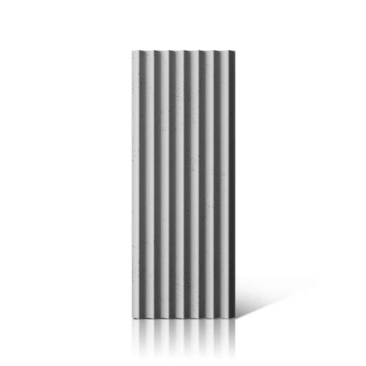3D Concrete Wall Panel GROOVER S front view on white background DecorMania.eu