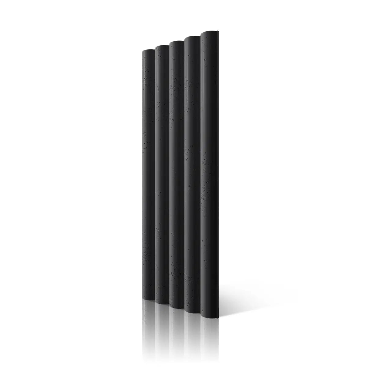 3D Concrete Wall Panel TUBES L B15 colour on white background DecorMania.eu