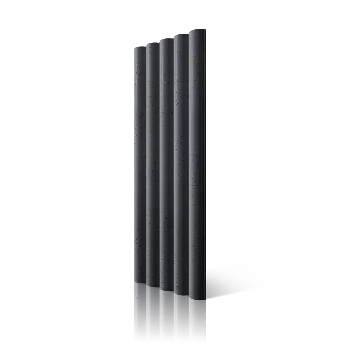 3D Concrete Wall Panel TUBES L B8 colour on white background DecorMania.eu