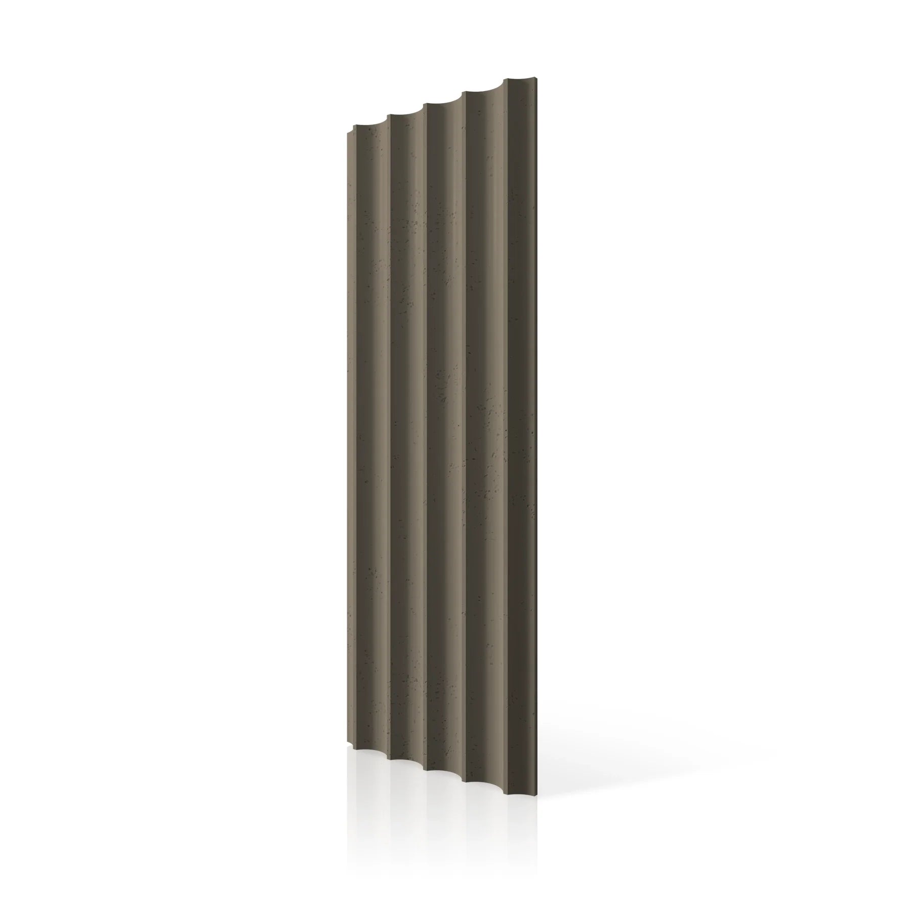3D Concrete Wall Panels GROOVER colour swatch on white background DecorMania UK