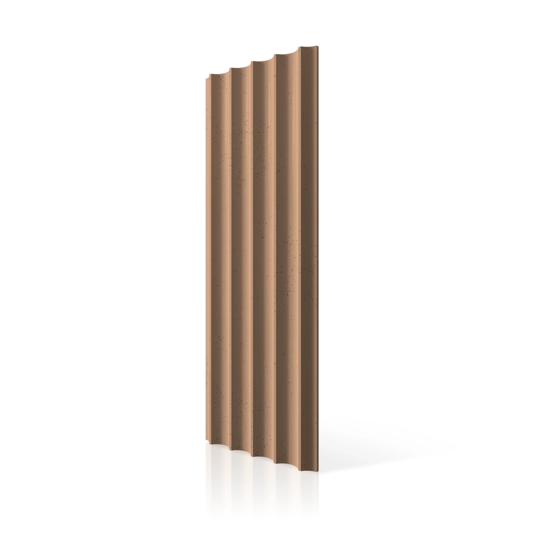3D Concrete Wall Panels GROOVER colour swatch on white background DecorMania UK