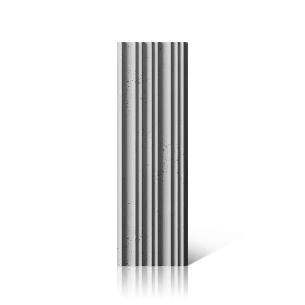 3D Concrete Wall Panels STRIPES front view on white background DecorMania eu