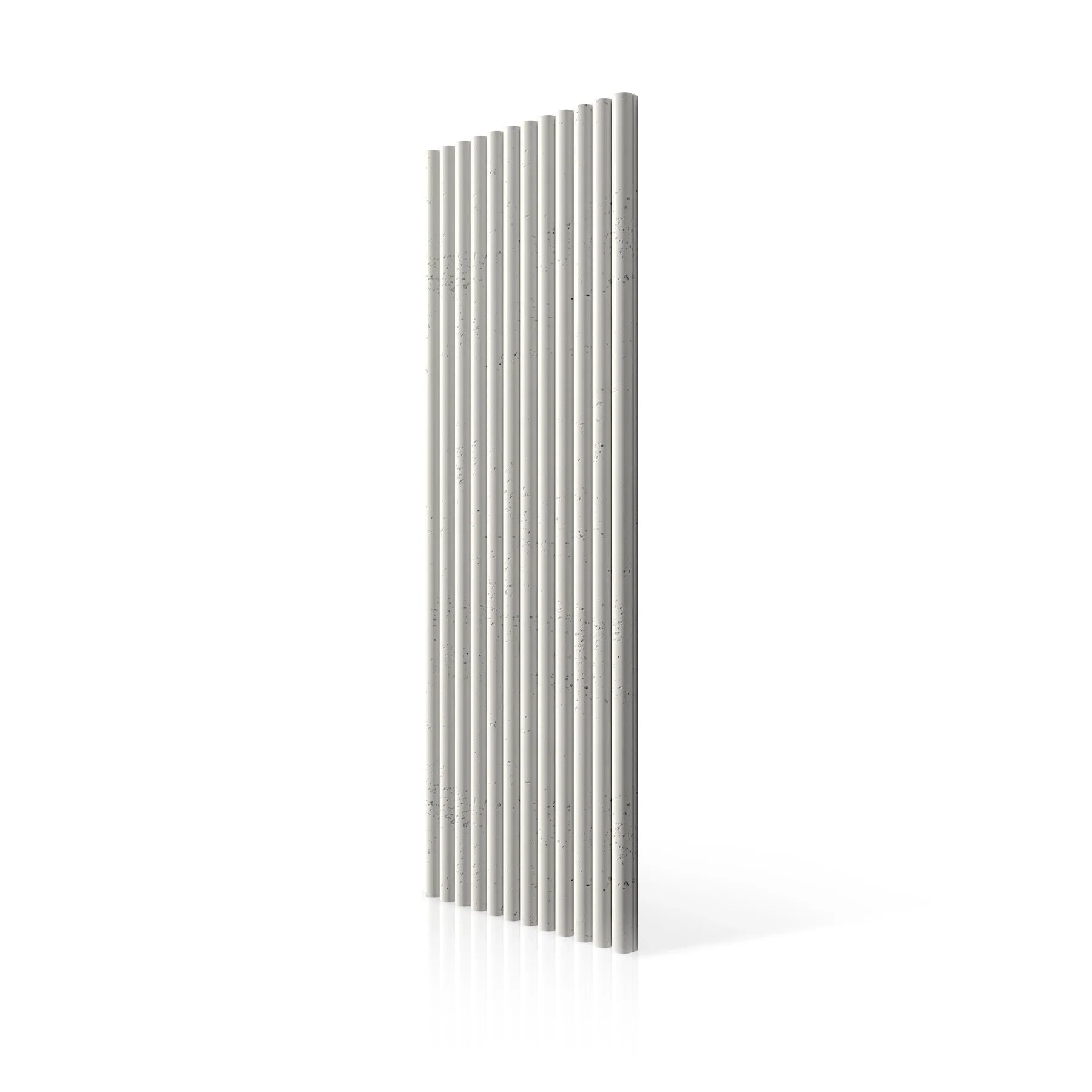 3D Concrete Wall Panels TUBES colour swatch on white background DecorMania.eu