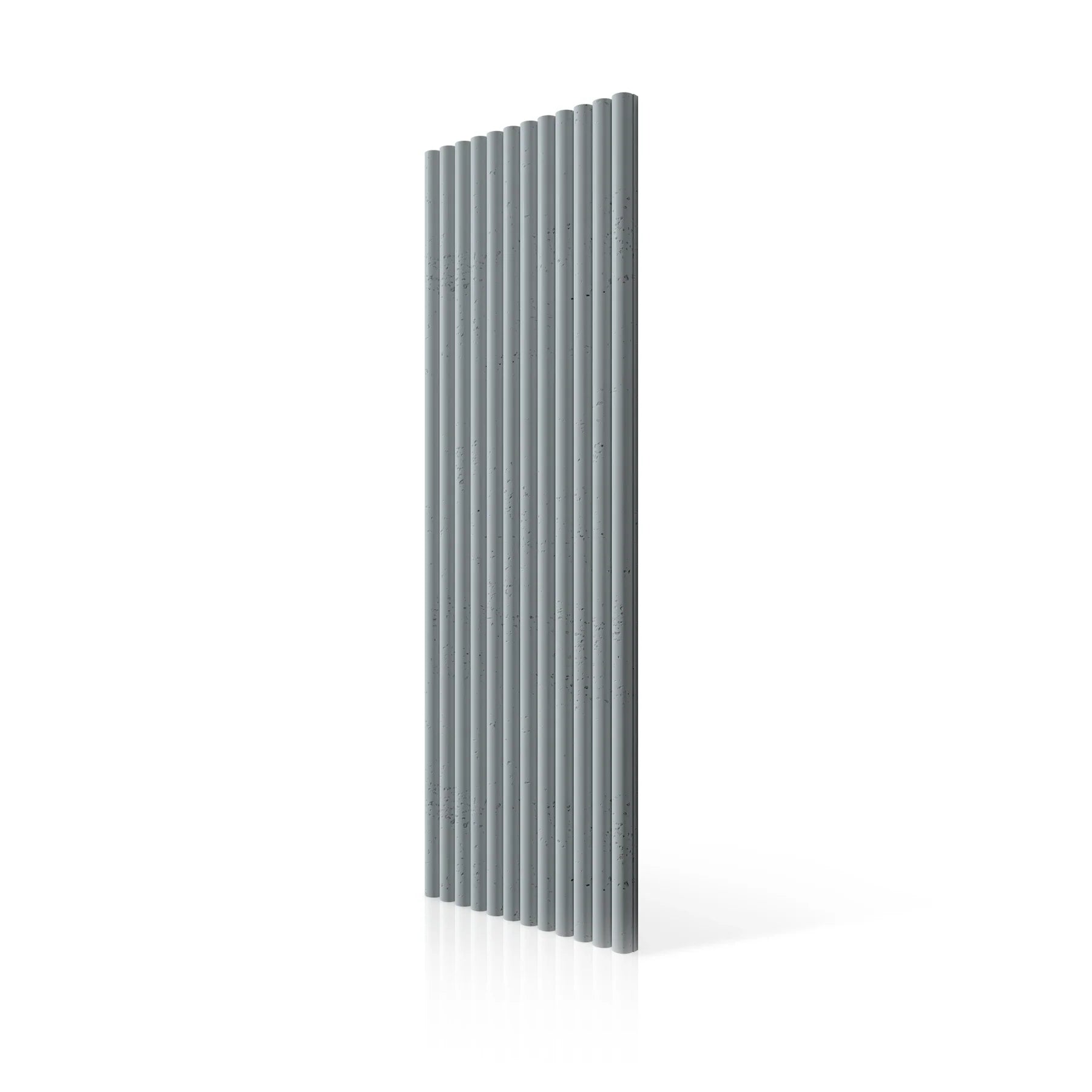 3D Concrete Wall Panels TUBES colour swatch on white background DecorMania.eu