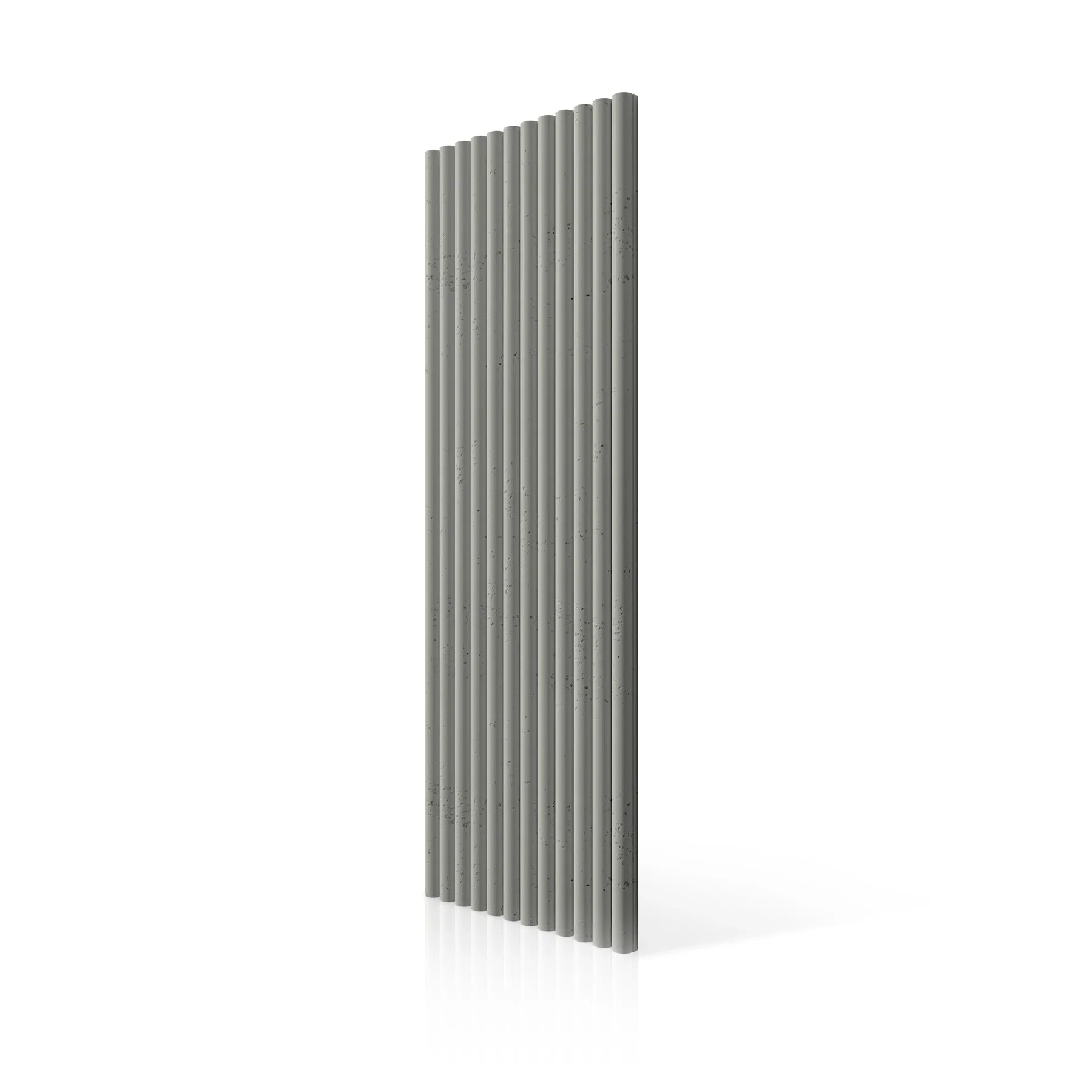 3D Concrete Wall Panels TUBES colour swatch on white background DecorMania.eu