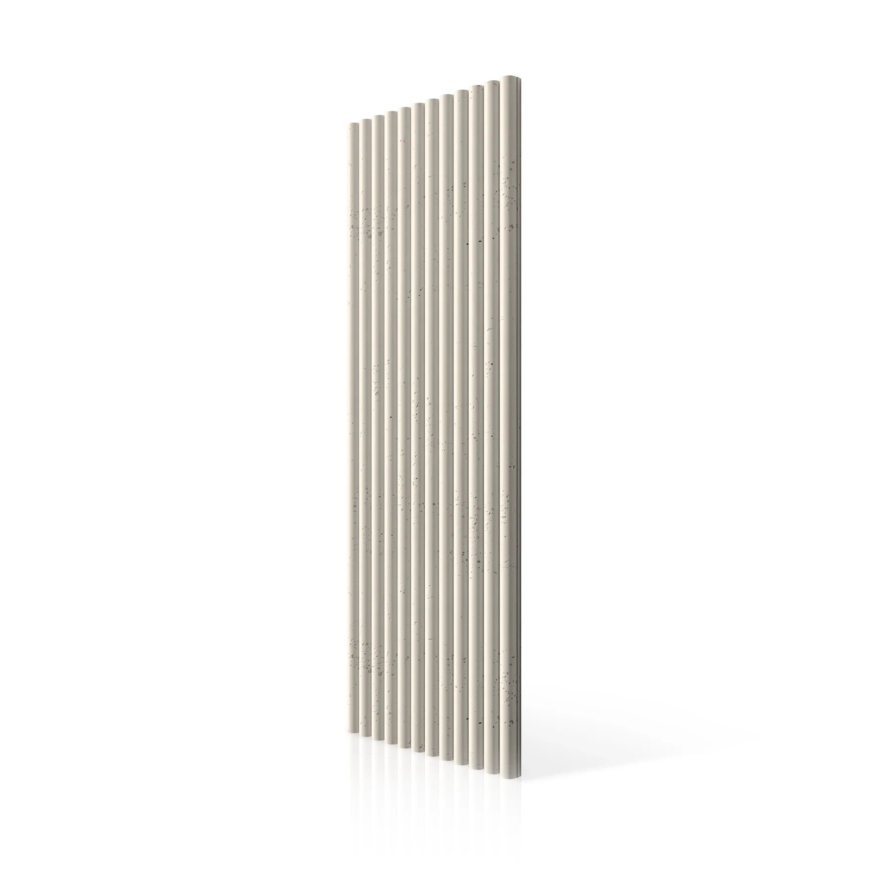 3D Concrete Wall Panels TUBES colour swatch on white background DecorMania.eu