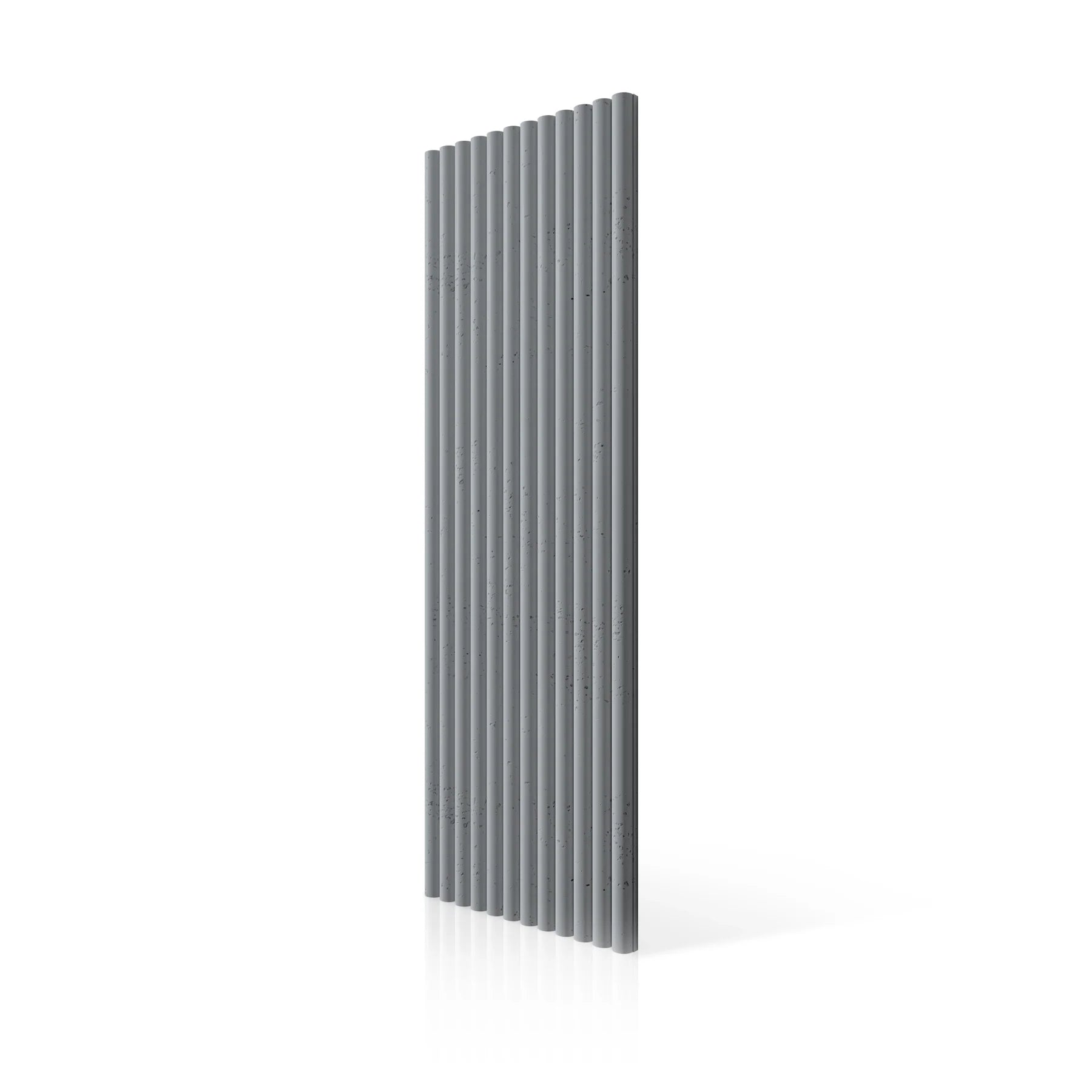 3D Concrete Wall Panels TUBES colour swatch on white background DecorMania.eu