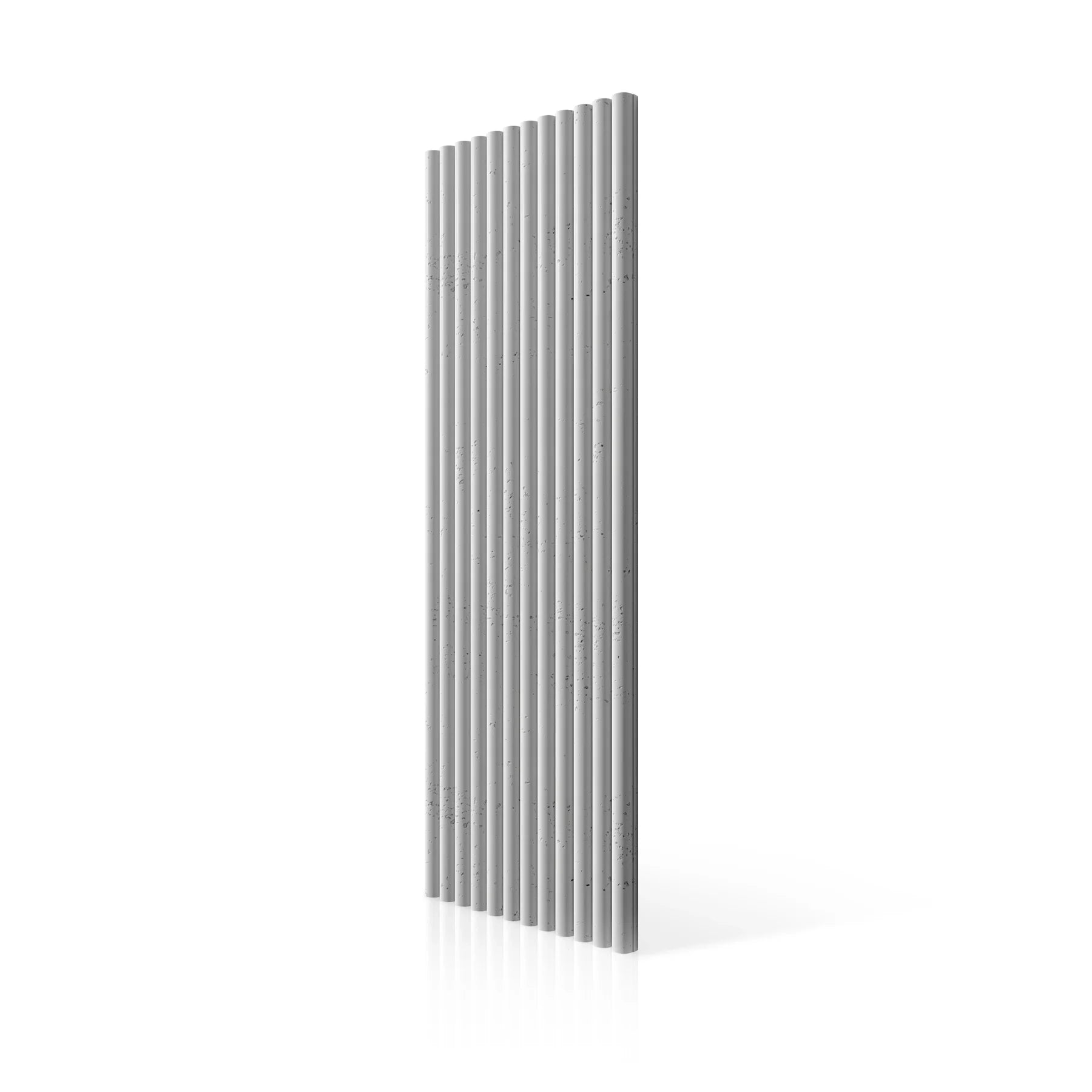 3D Concrete Wall Panels TUBES colour swatch on white background DecorMania.eu