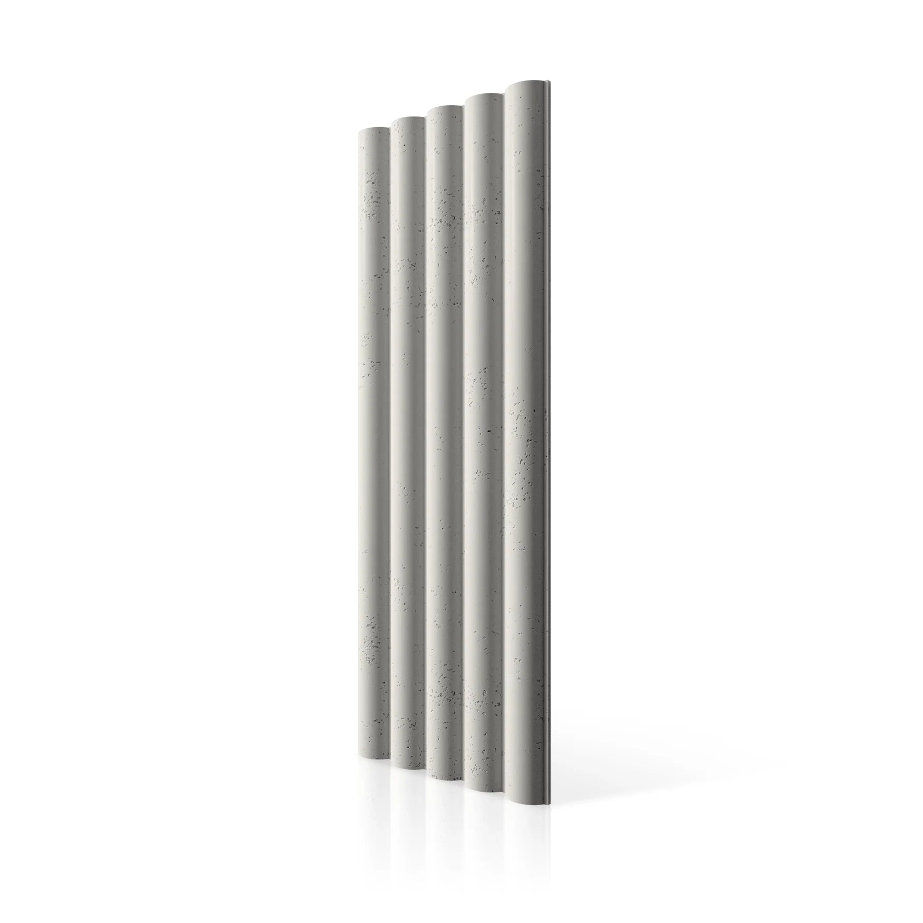 3D Concrete Wall Panels TUBES L colour swatch on white background DecorMania.eu