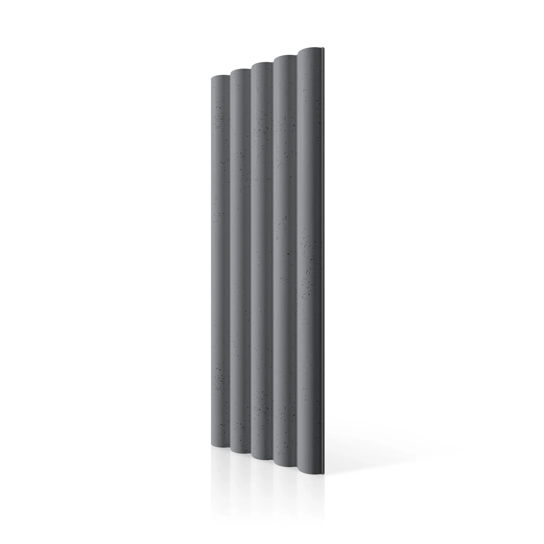 3D Concrete Wall Panels TUBES L colour swatch on white background DecorMania.eu