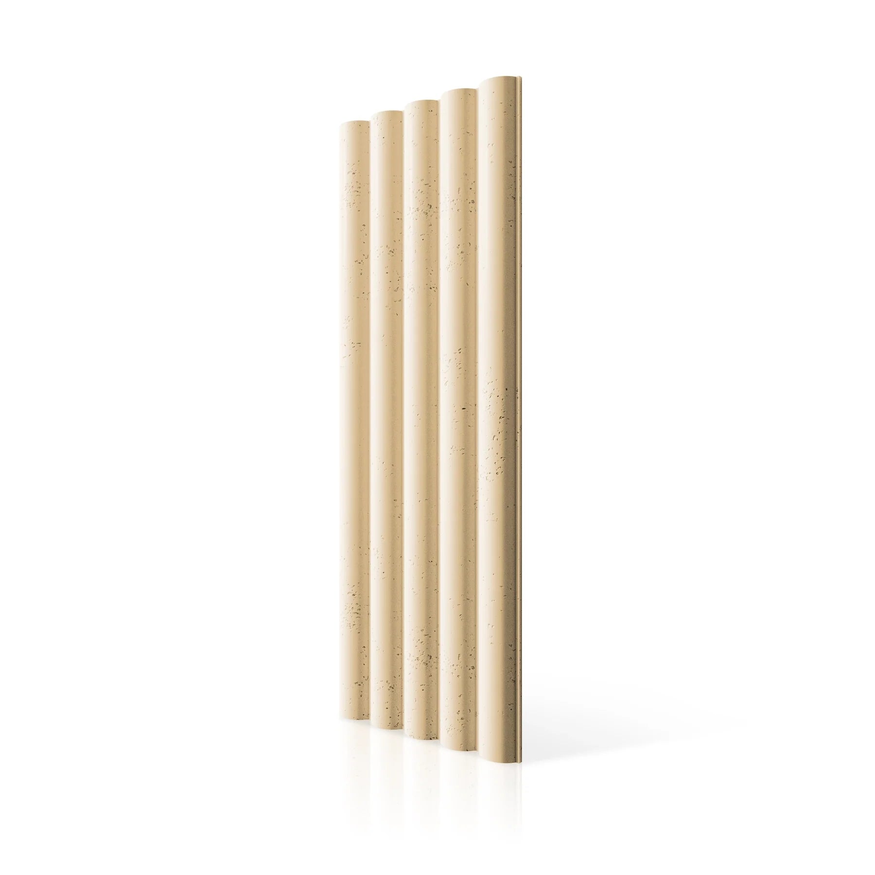 3D Concrete Wall Panels TUBES L colour swatch on white background DecorMania UK
