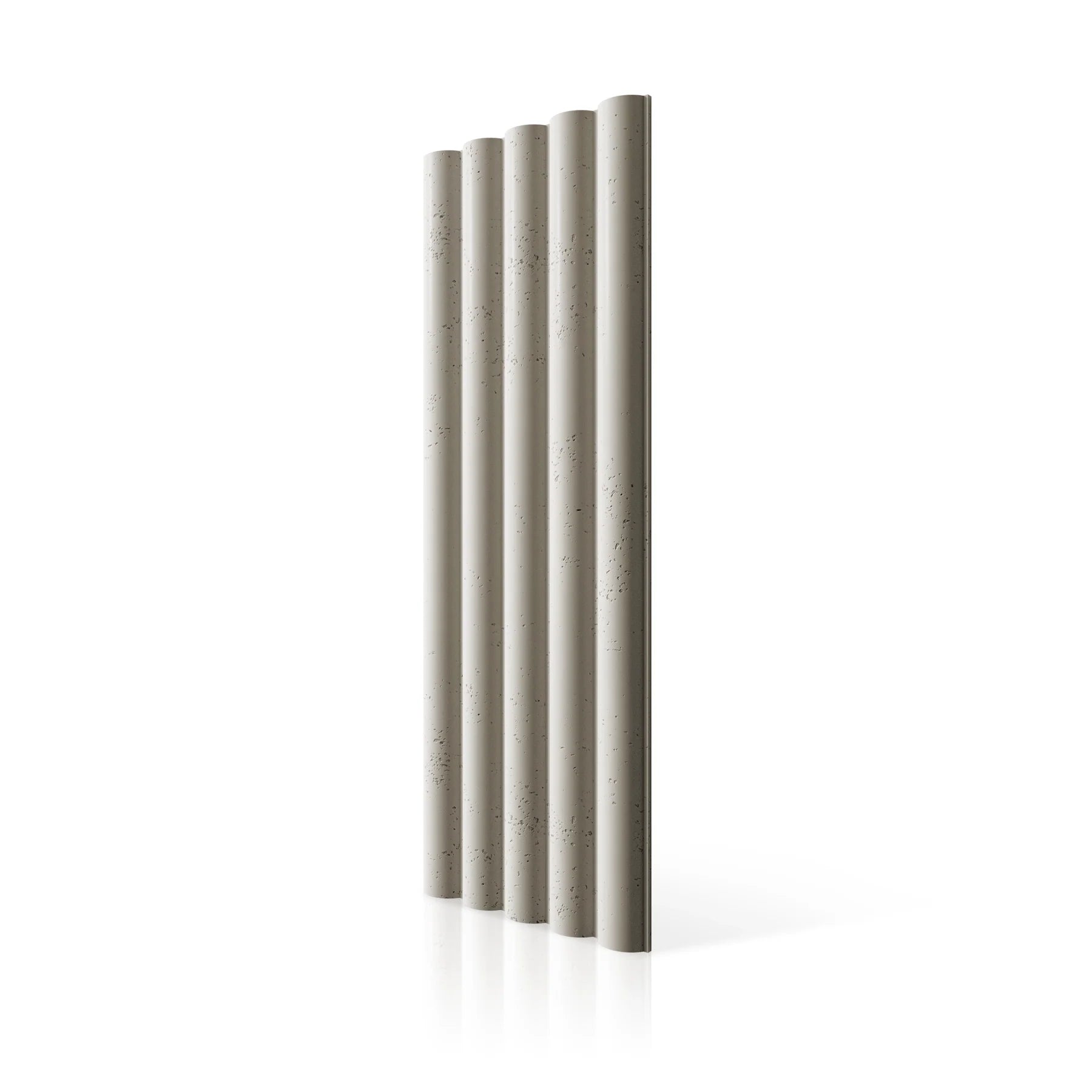 3D Concrete Wall Panels TUBES L colour swatch on white background DecorMania.eu