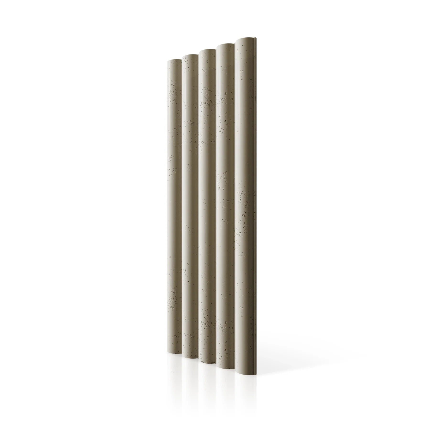 3D Concrete Wall Panels TUBES L colour swatch on white background DecorMania.eu
