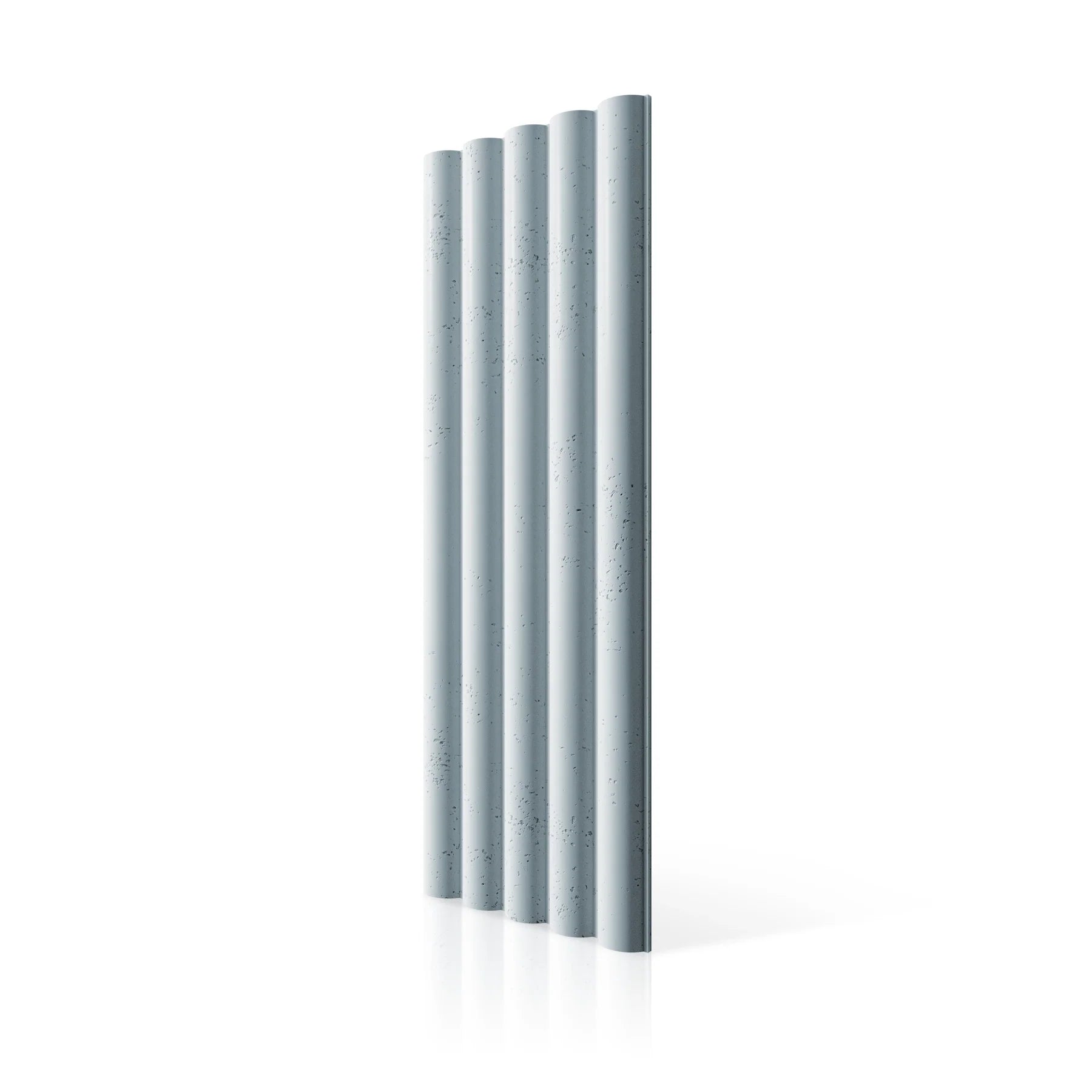 3D Concrete Wall Panels TUBES L colour swatch on white background DecorMania.eu