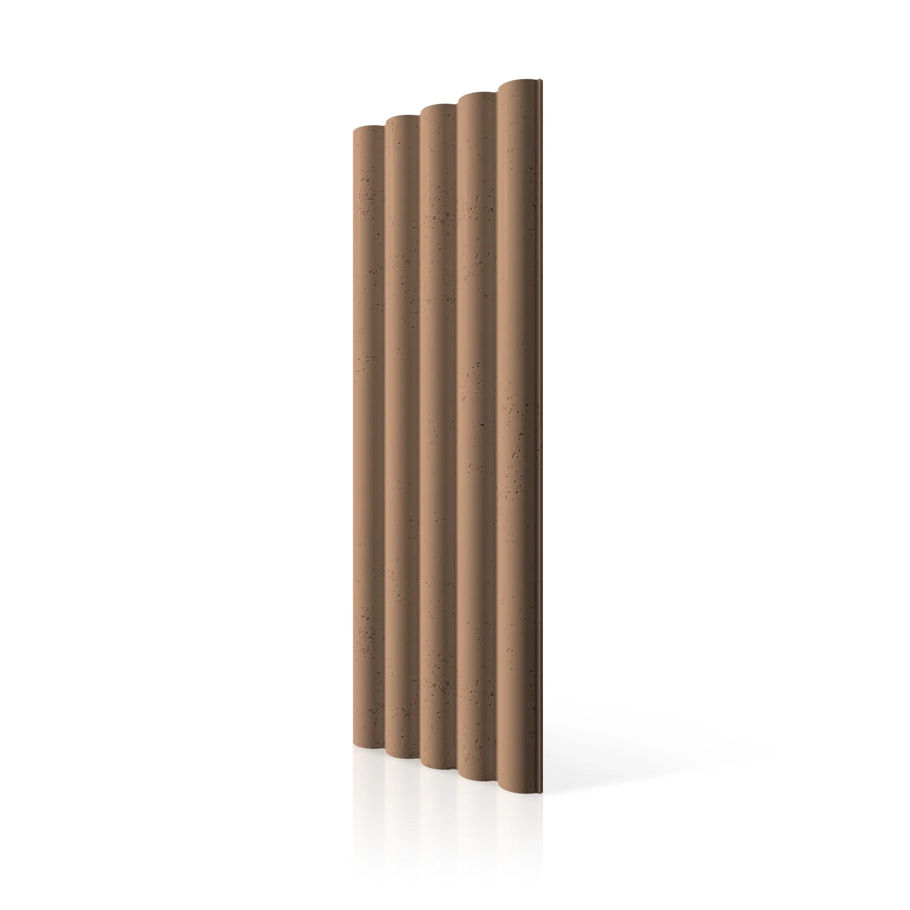 3D Concrete Wall Panels TUBES L colour swatch on white background DecorMania UK
