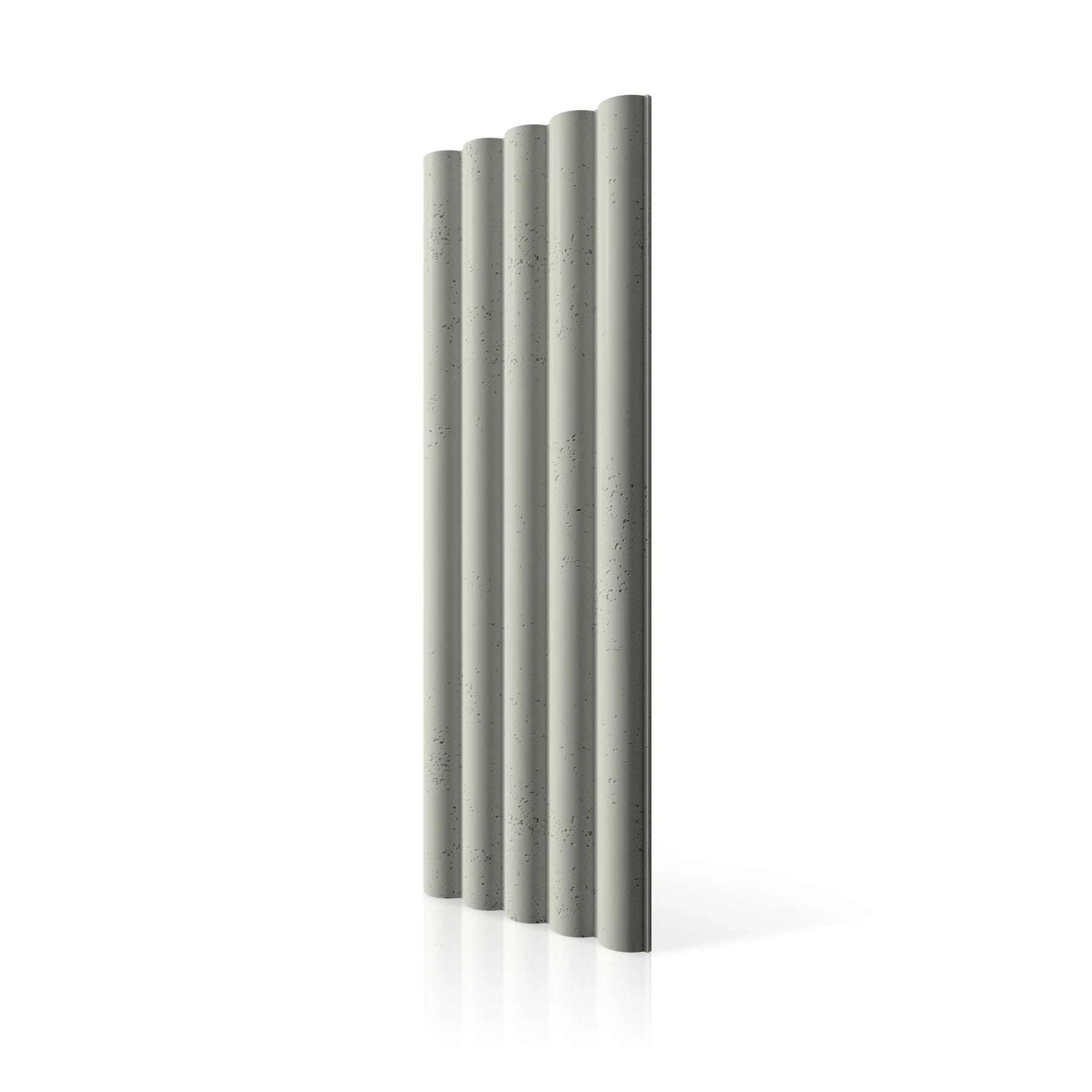 3D Concrete Wall Panels TUBES L colour swatch on white background DecorMania.eu